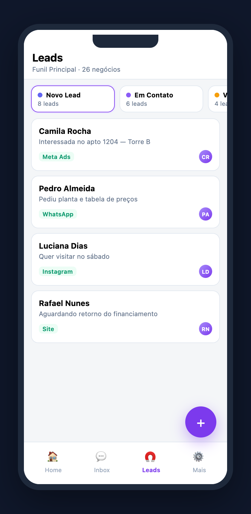 Leads mobile